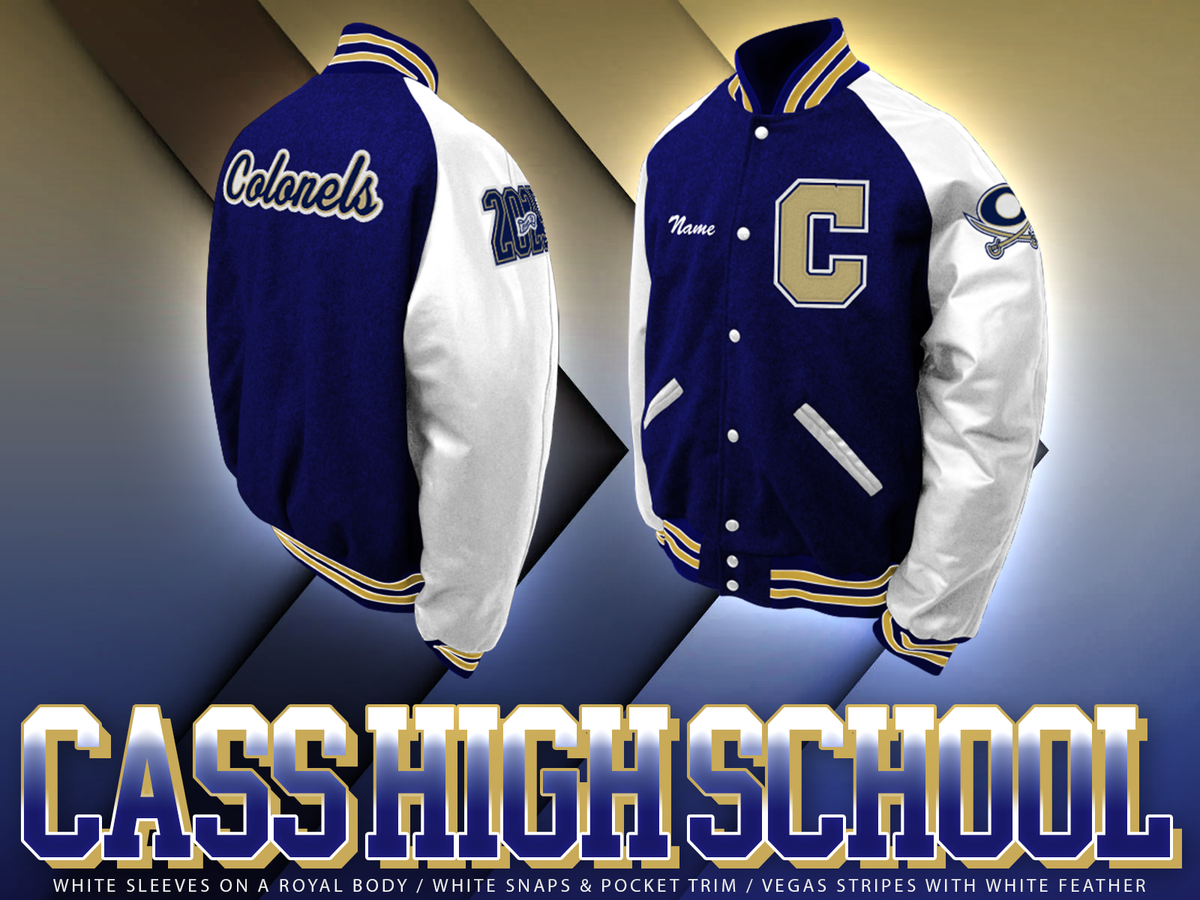 CASA OF K Varsity Letterman Jacket Wool & Genuine Leather Sleeve 並行輸入品 Womens Panthers letterman varsity jacket red sailor collar by