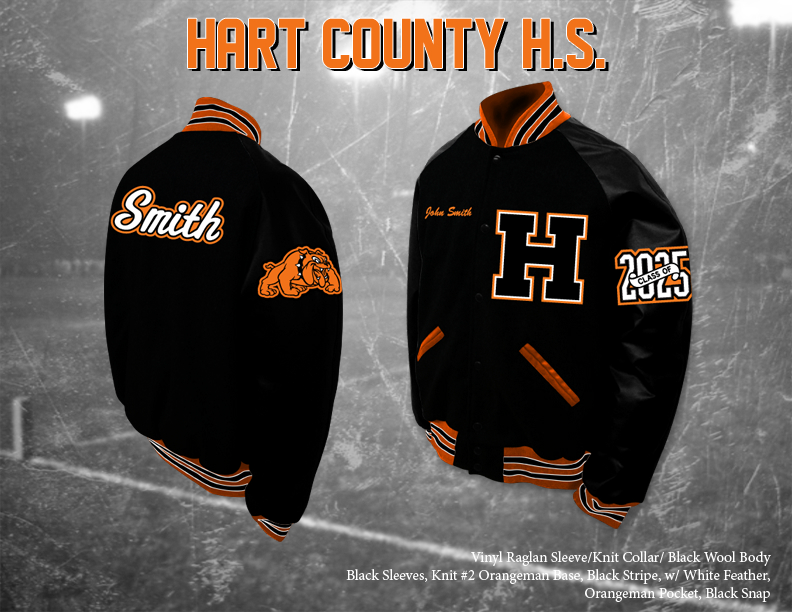 Hart County HS Letterman Jacket – ATL GRAD JACKETS