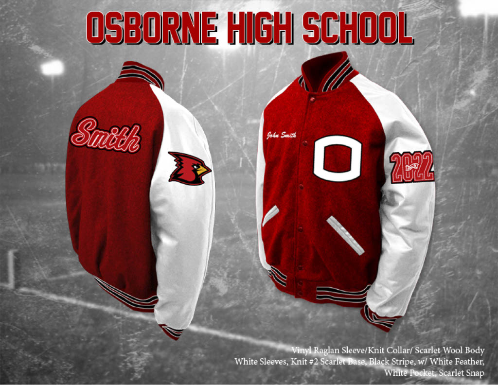 Osborne HS Letterman Jacket ATL GRAD JACKETS