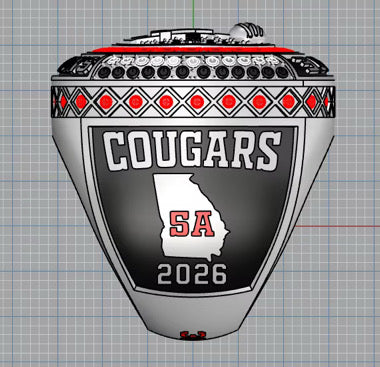 Alexander Boys Basketball 2026 State Championship Ring Replica