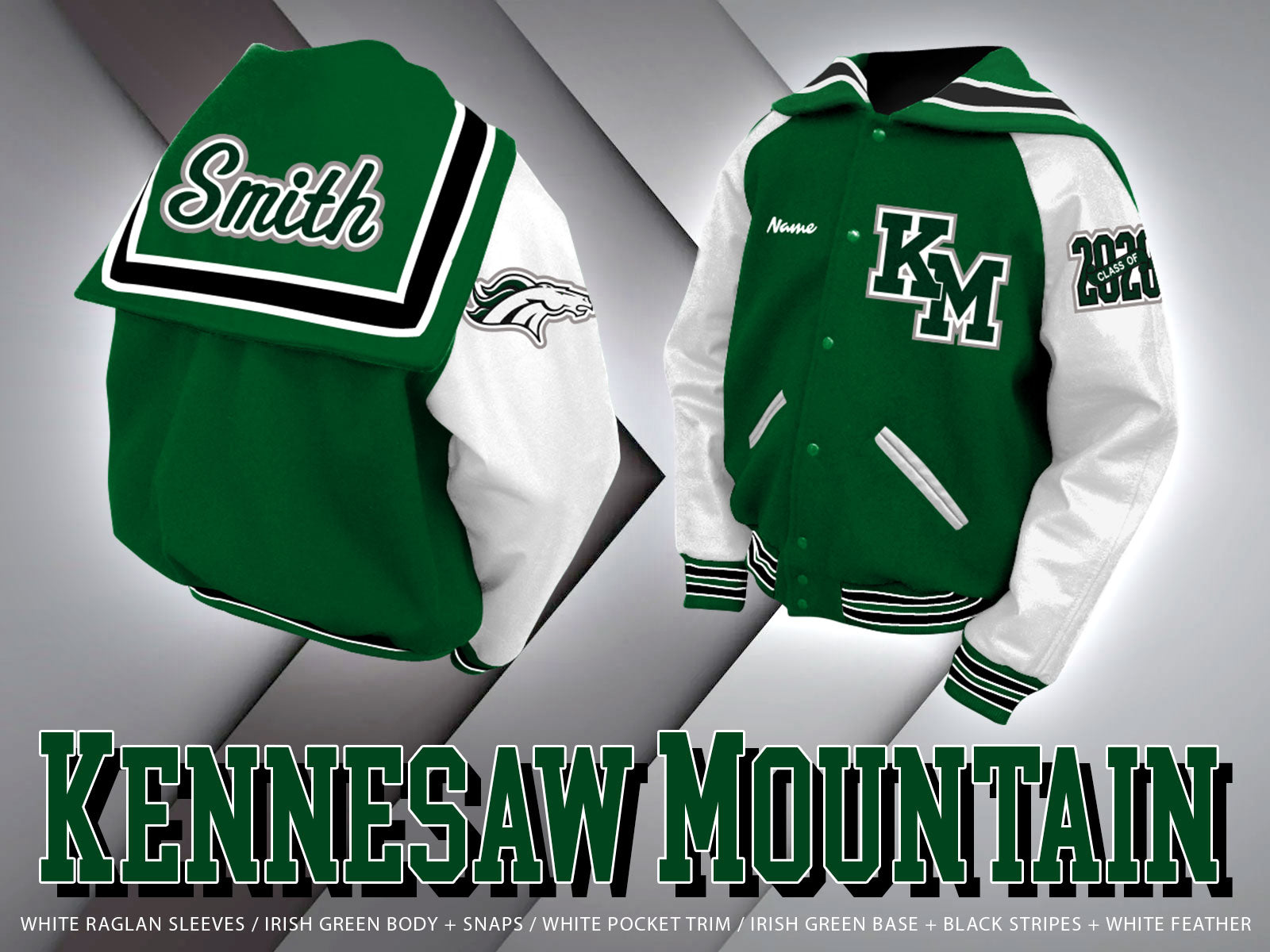 Kennesaw Mountain HS Letterman Jacket – ATL GRAD JACKETS