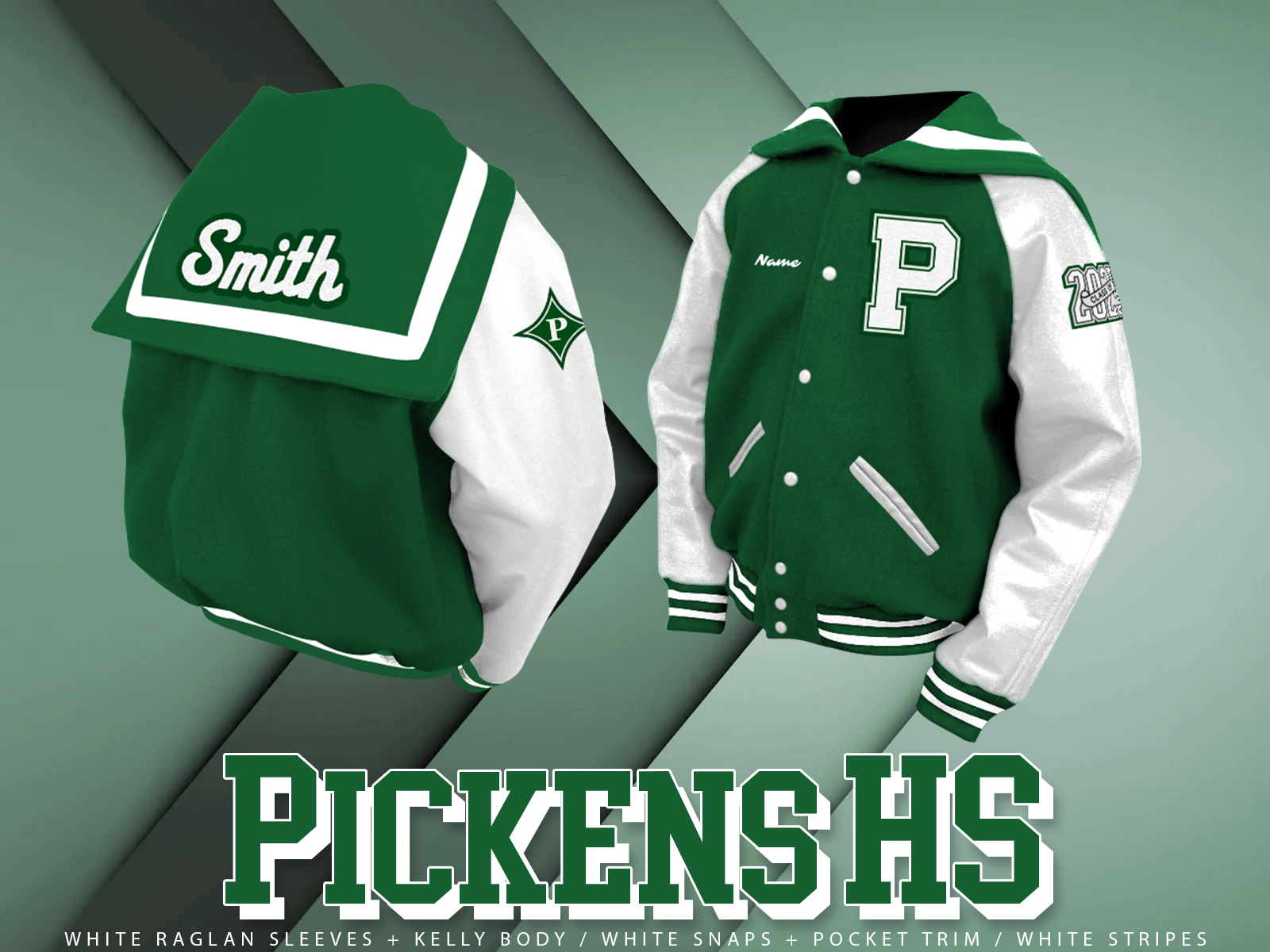 Pickens HS Letterman Jacket – ATL GRAD JACKETS