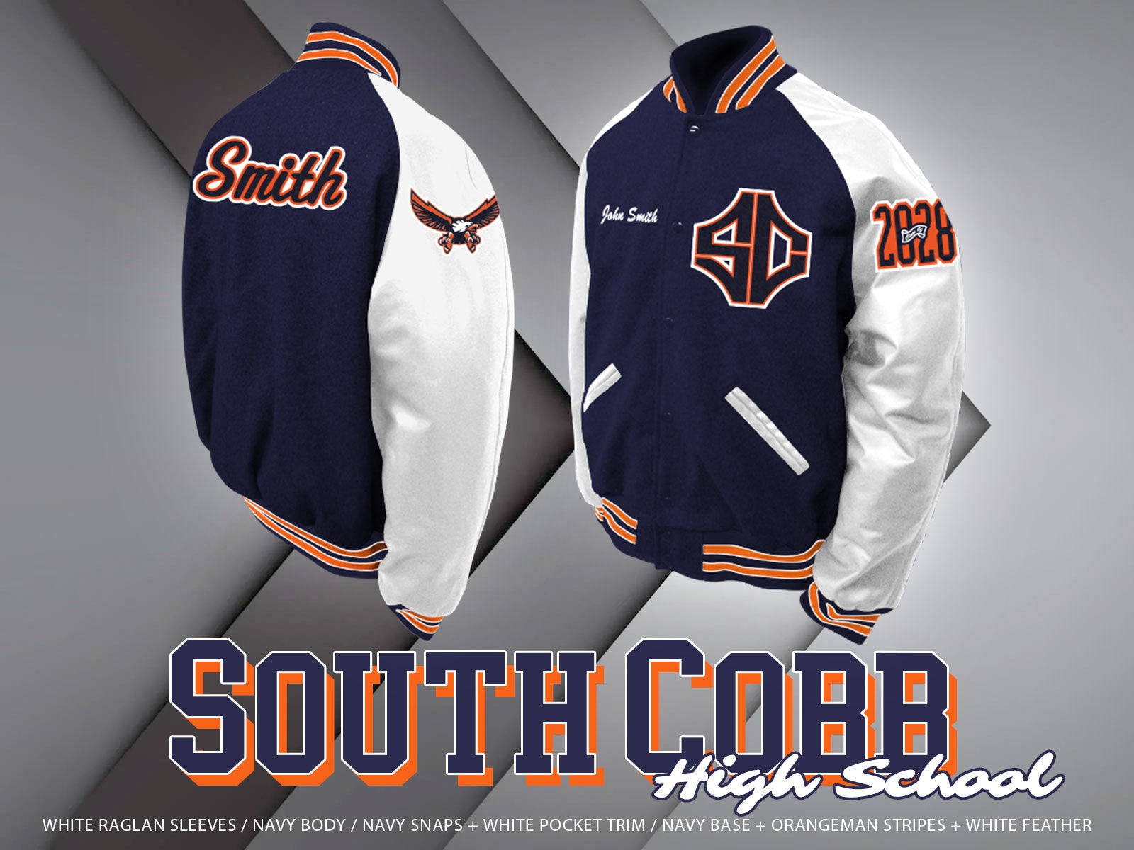 South Cobb HS Letterman Jacket – ATL GRAD JACKETS