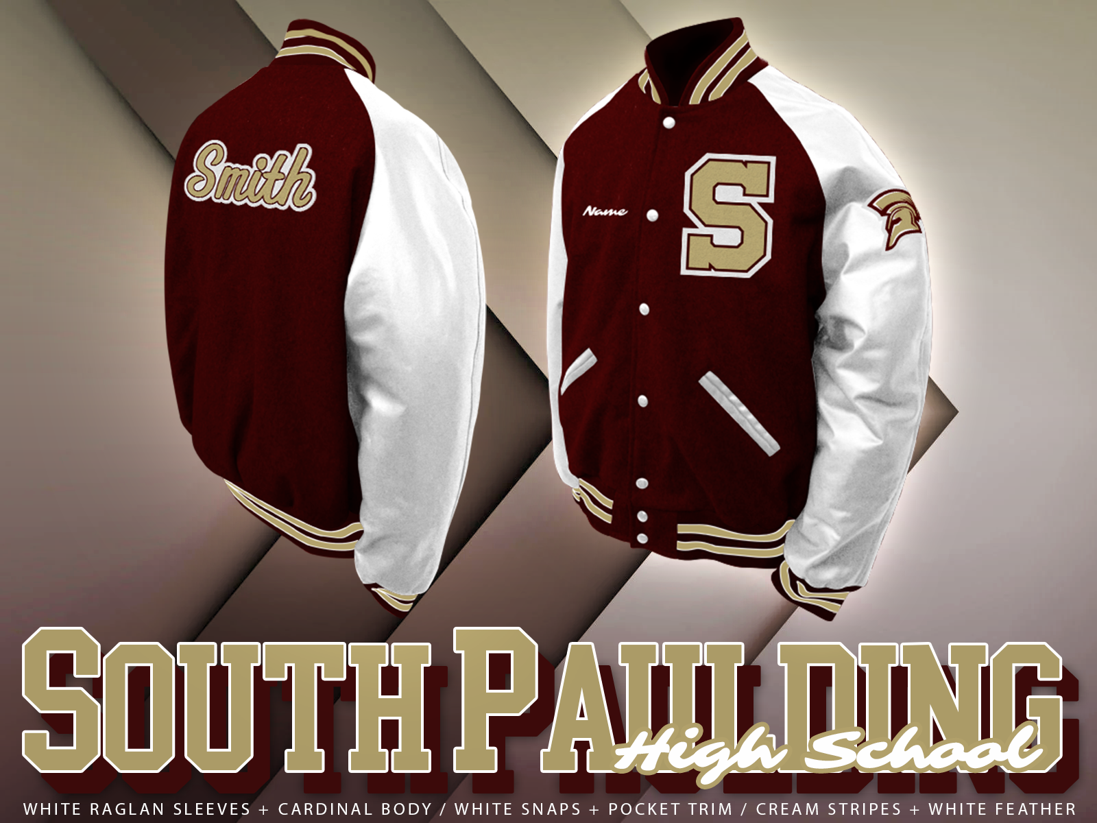 South Paulding HS Letterman Jacket – ATL GRAD JACKETS South Paulding HS Letterman Jacket – ATL GRAD JACKETS